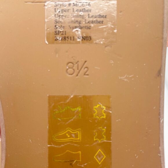 Madewell Wave Slide Sandal Size 8.5 Colorblock Leather Faded Straw Mist Multi - Picture 13 of 15